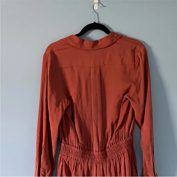 Reiss Terracotta Shirt Dress - Picture 7 of 10